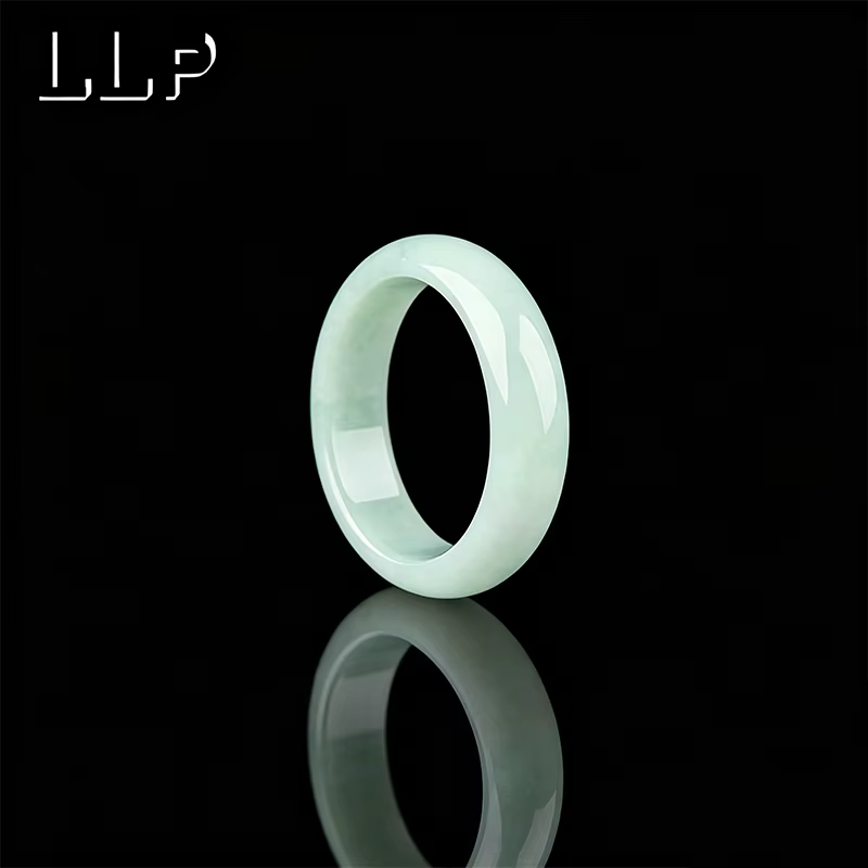 Bague en Jade naturel de qualité A, sculptée à la main, bracelet porte-bonheur pour hommes et femmes