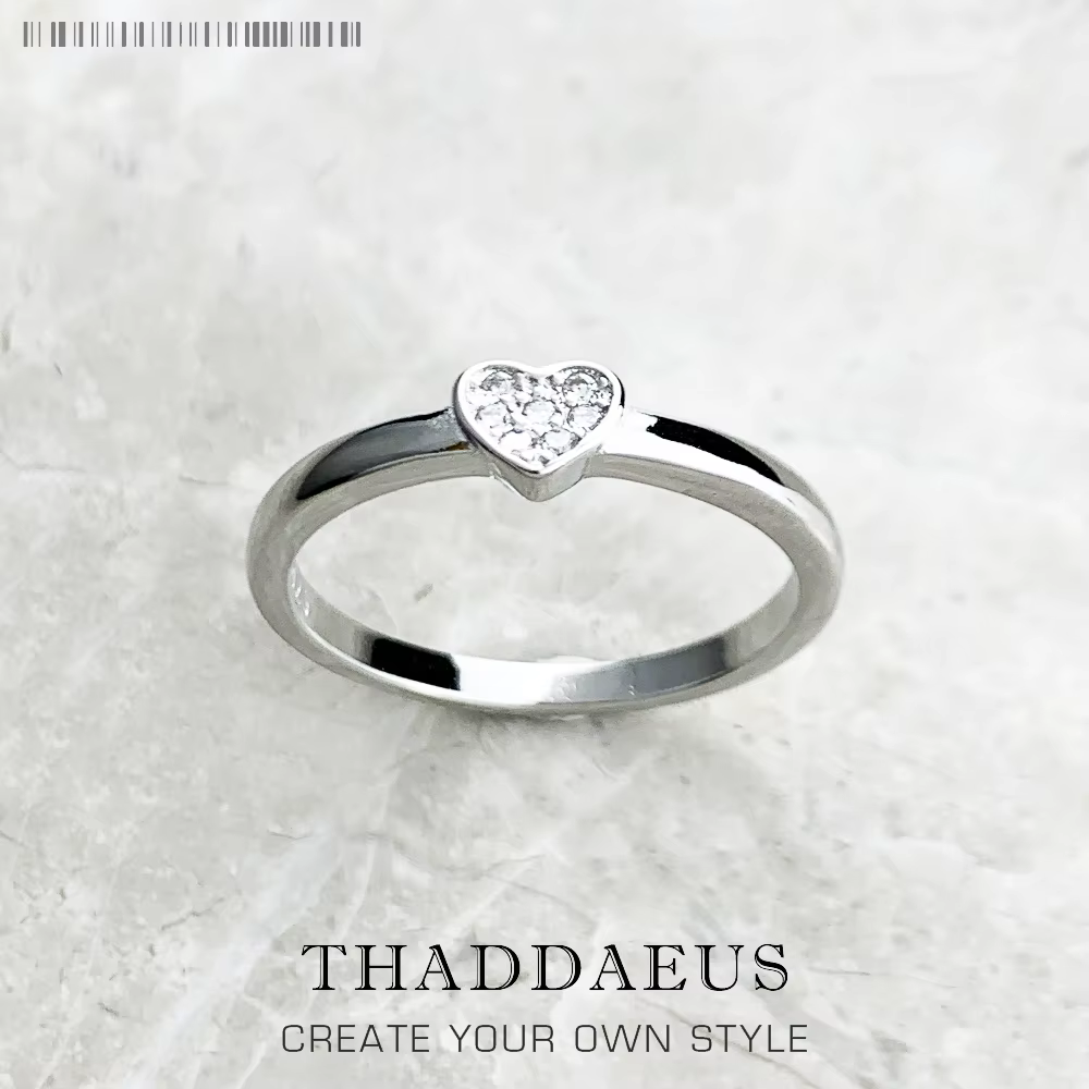 Bague amour coeur Europe bijoux fins pour femmes été cadeau romantique en argent Sterling 925