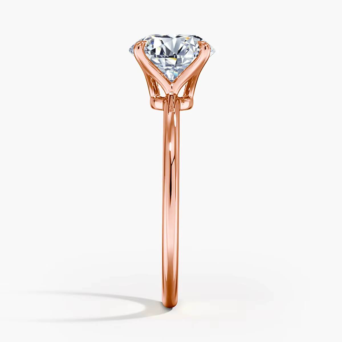 Szjinao – bague en Moissanite couleur D, 1ct, 2ct, 3ct, 5ct, en or Rose pour femmes, bijoux de fianç