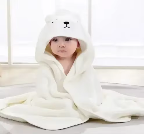 Peignoir de bain enfant en bas âge serviette pour bébé garçon fille couvertures emmaillotage avec ca