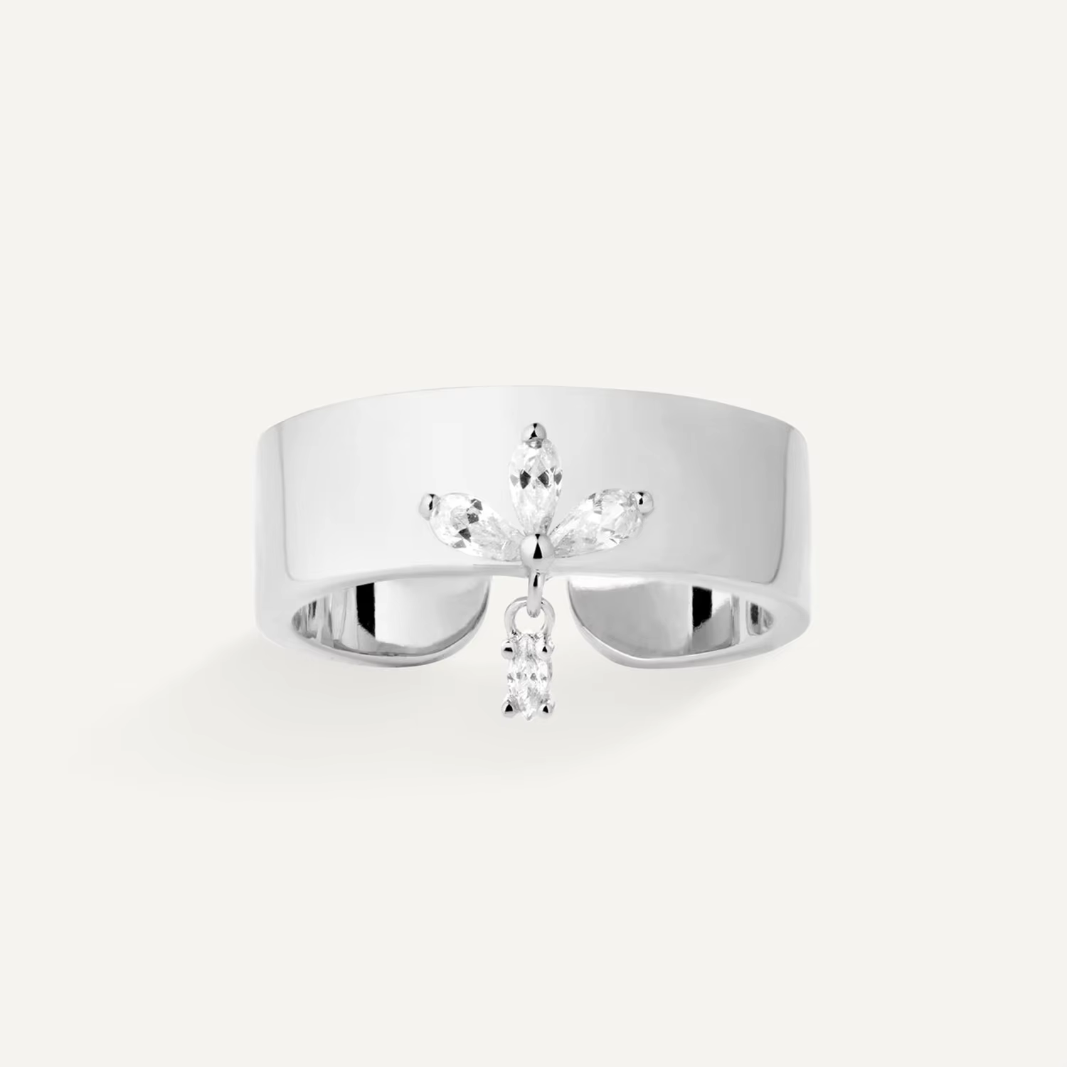 Ug LAOPA-Bague brodée en argent regardé 925 pour femme, bague Queen Flower, bijoux fins de luxe pour