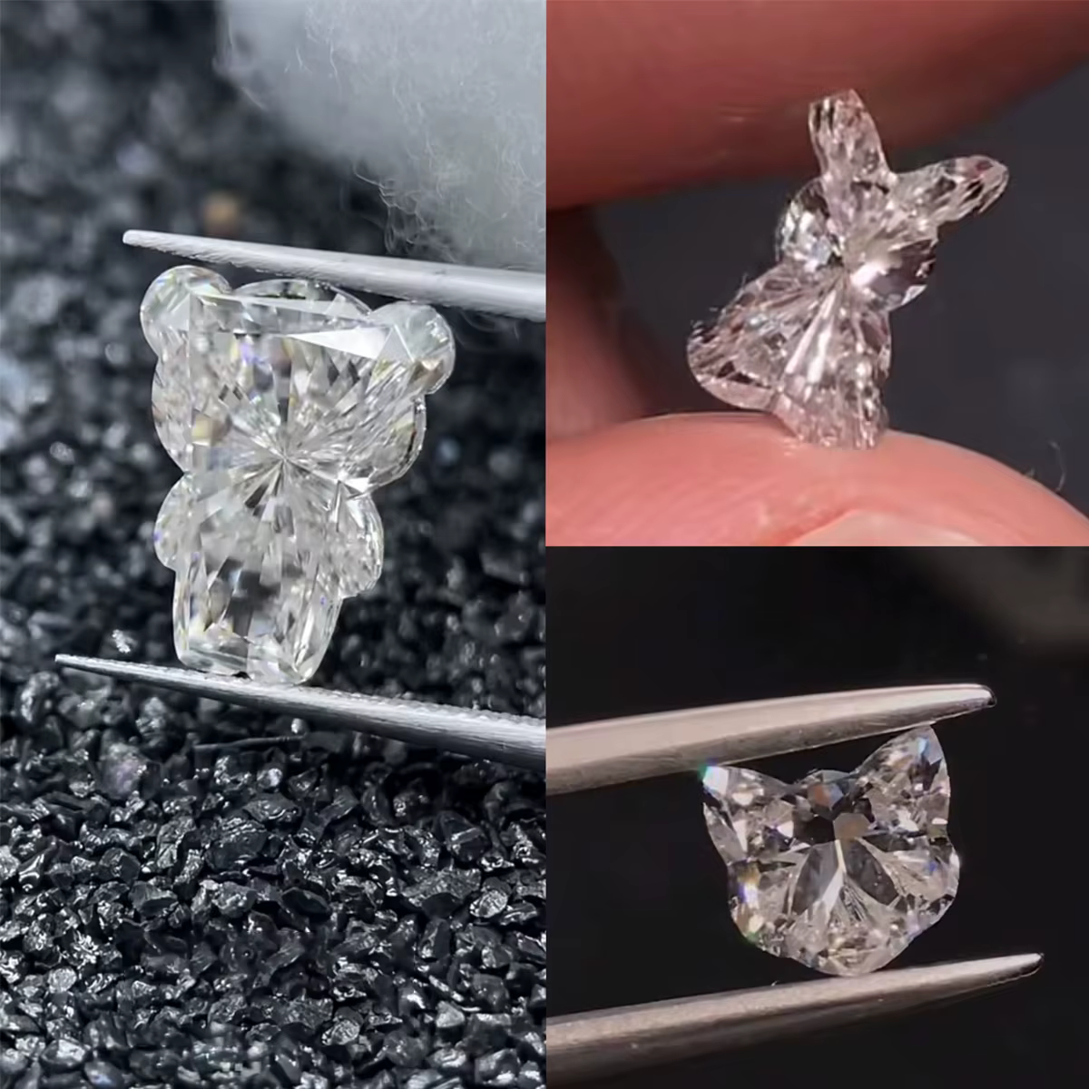 Personnalisation sur mesure de diamants de laboratoire : taille unique, taille animal, taille lettre