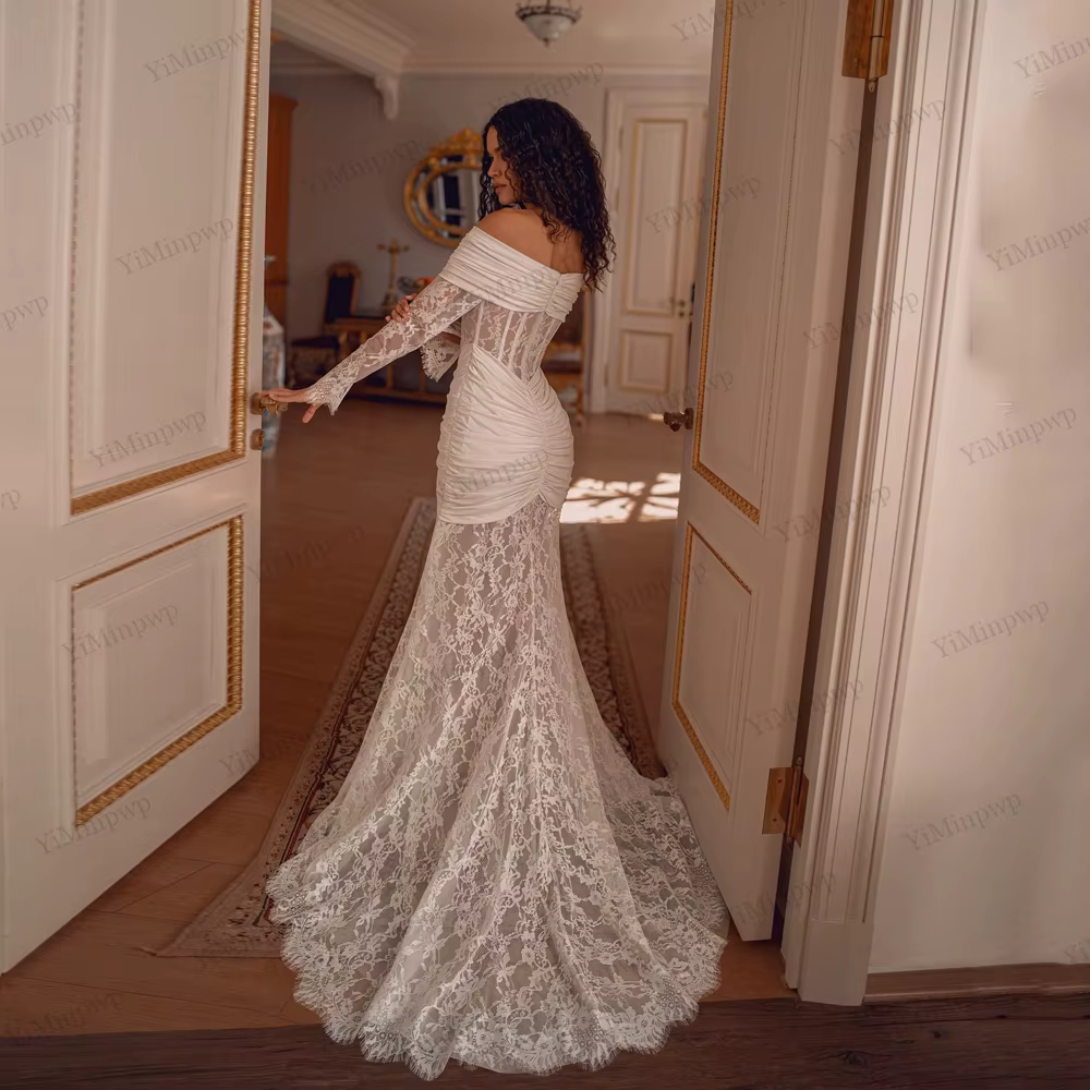 Robes de mariée sirène en dentelle