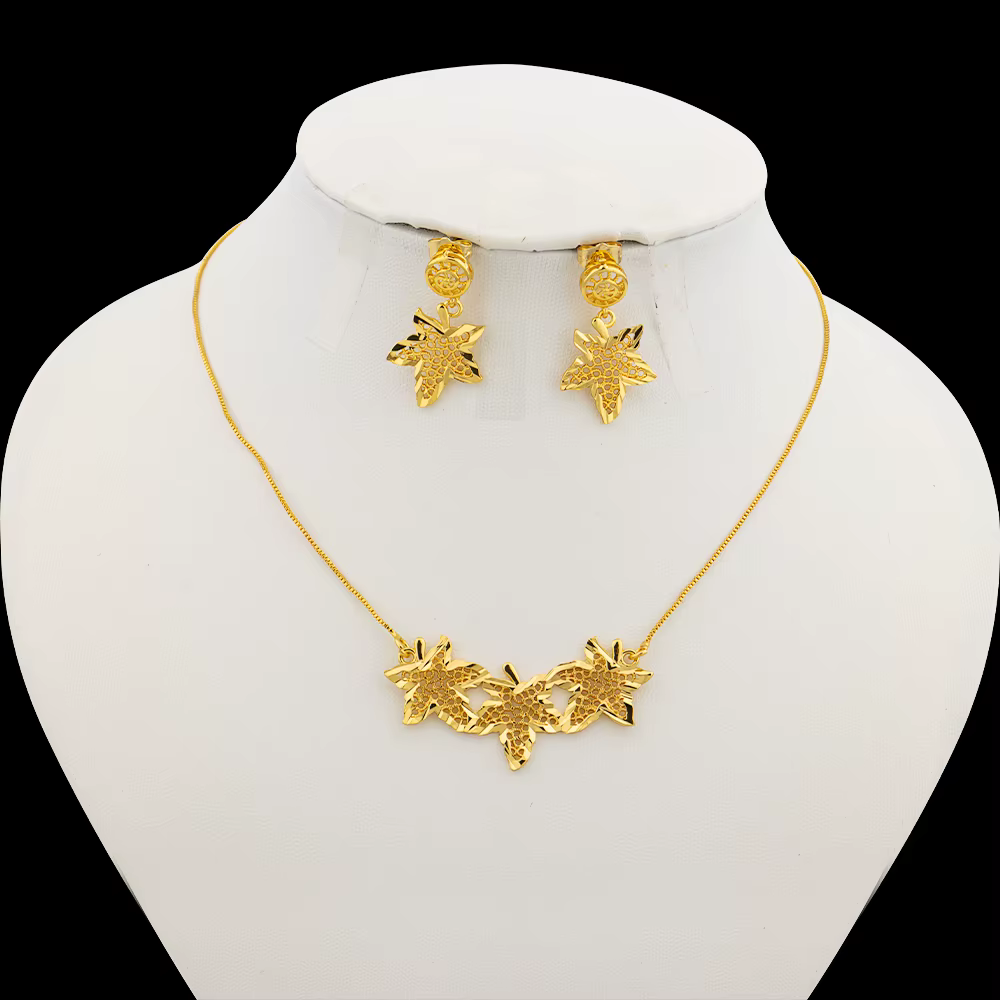 Ensemble de bijoux fleur-étoile pour femme