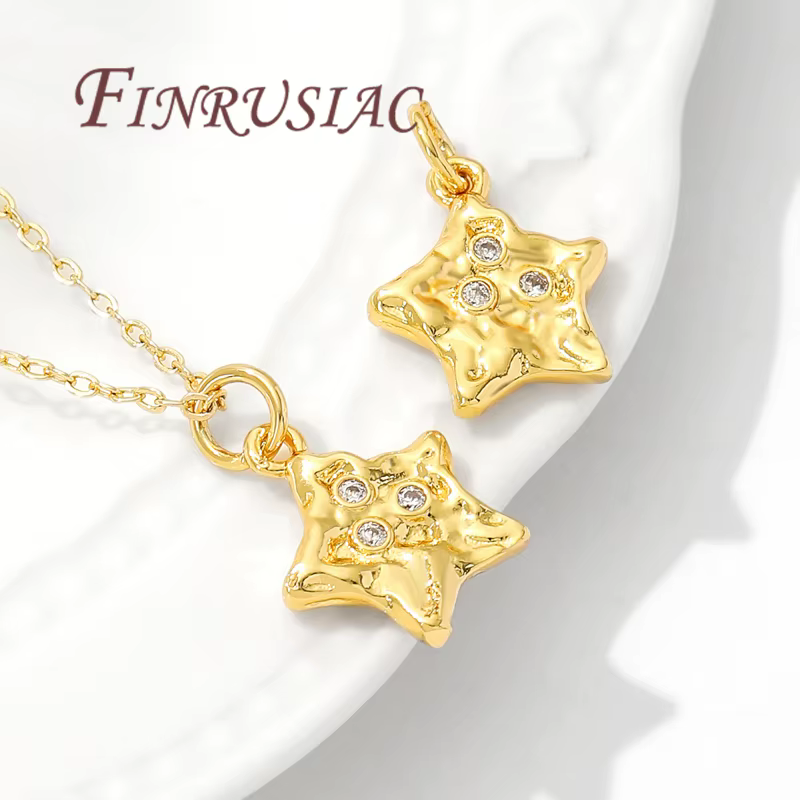 Breloques étoiles plaquées or 18 carats pour bijoux