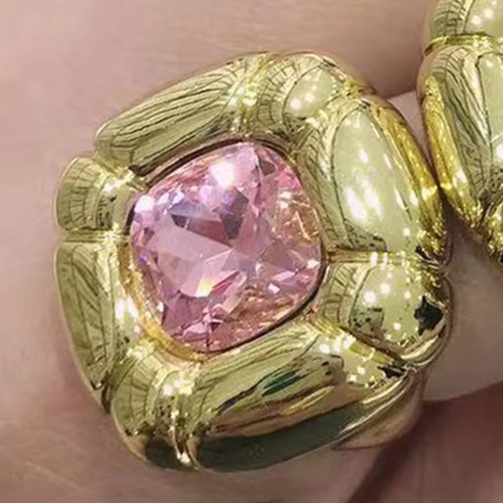 Bagues de luxe plaquées or pour femmes