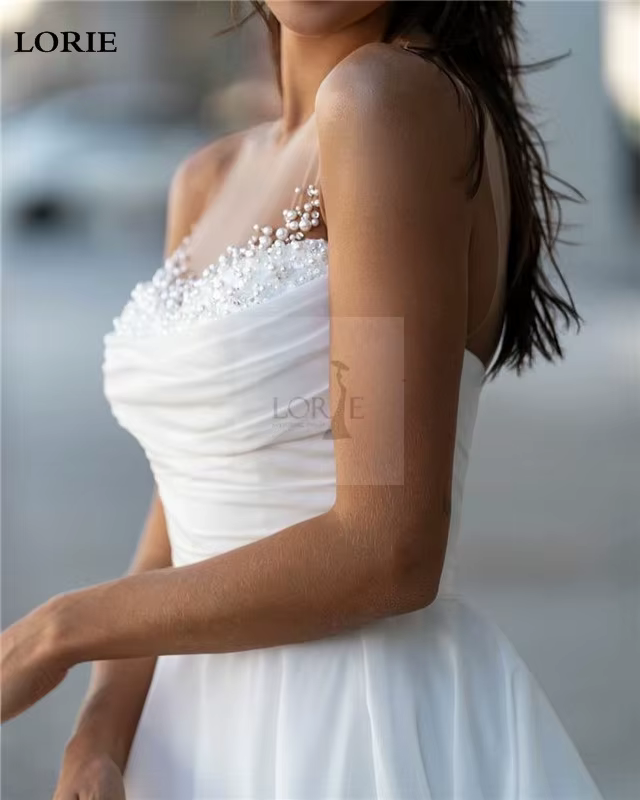 Robe de Mariée en Fibres de Perles