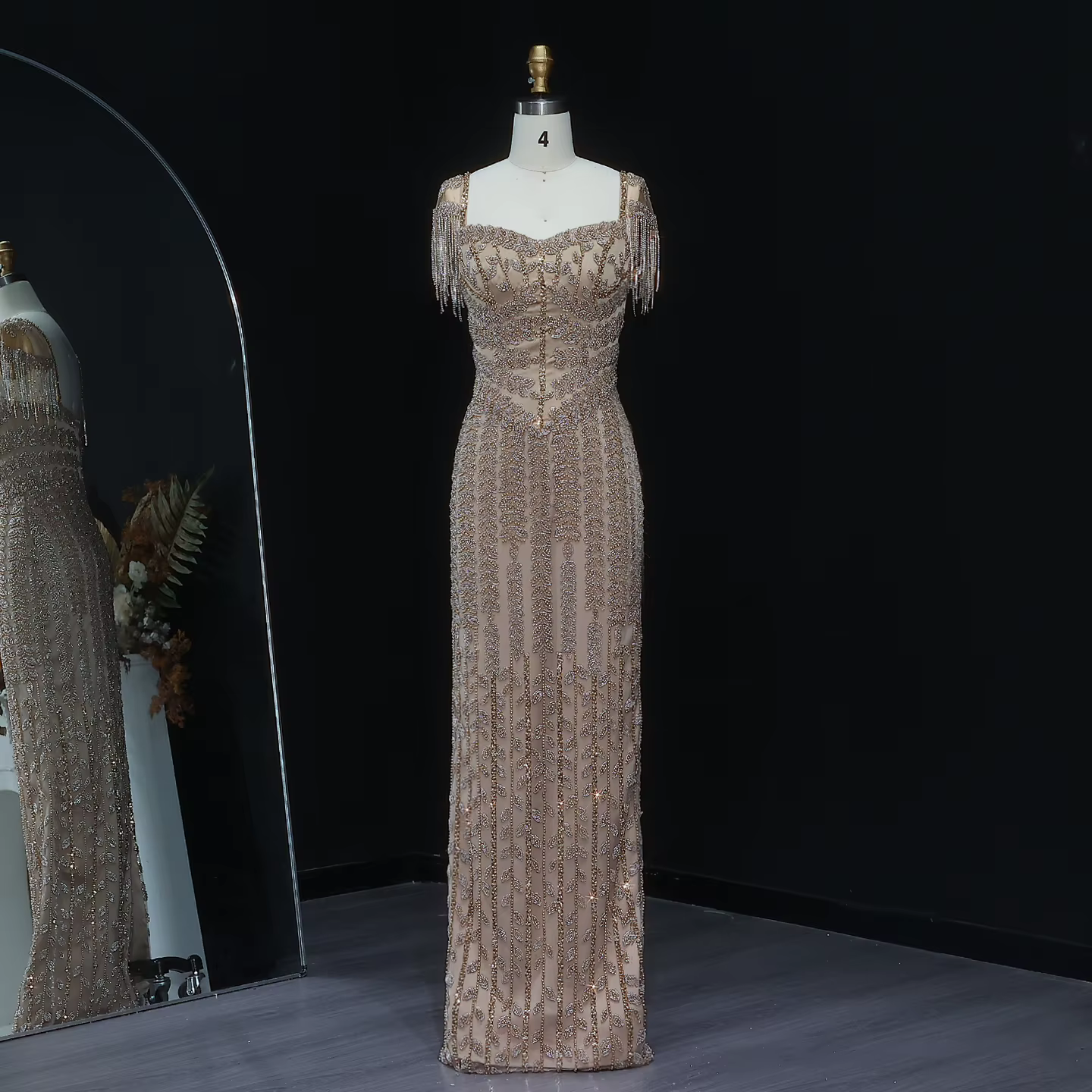 Robe de soirée rose de luxe Sharon Said