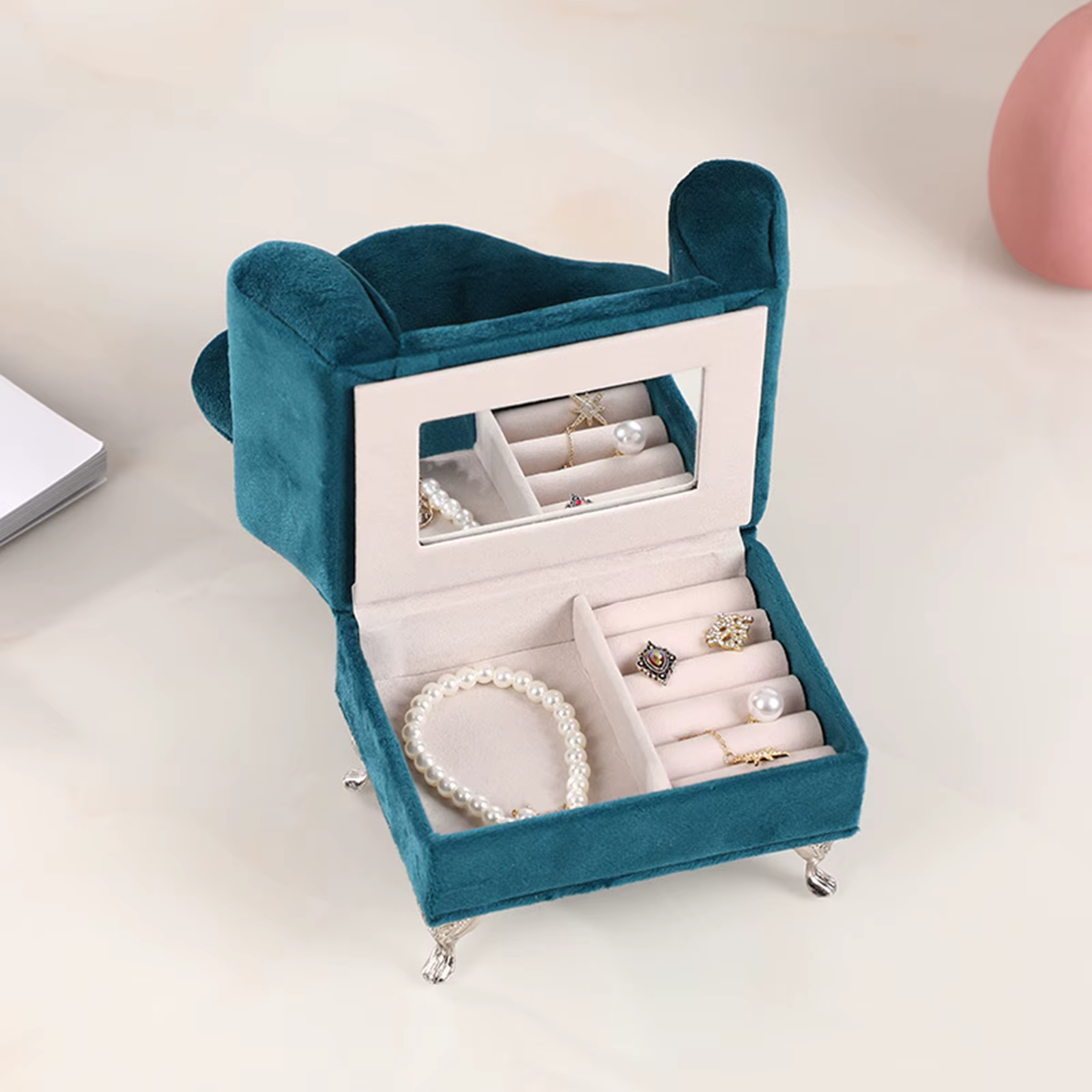 Boîte à bijoux pour canapé-lit
