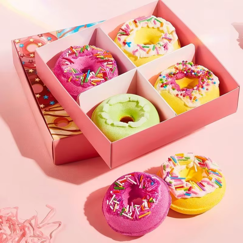 Ensemble de bombes de bain Donut – 4 sels