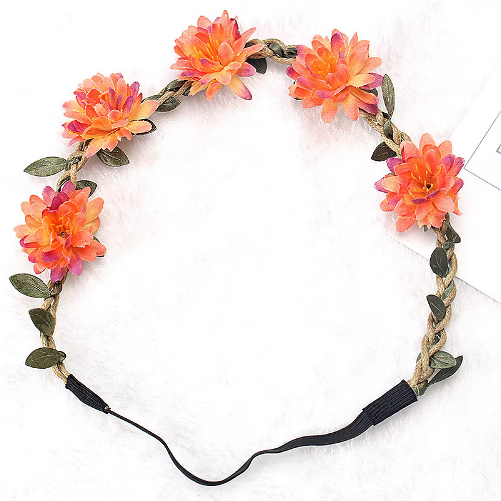 Bandeau de sauna à fleurs Boho pour femmes et filles