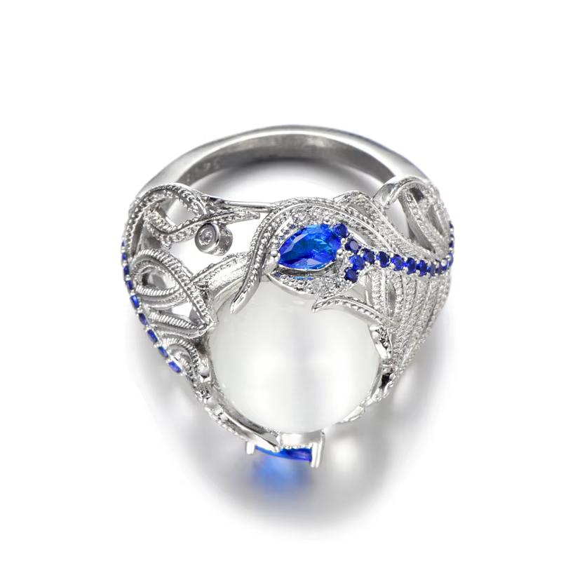 Bague opale en argent Sterling 925