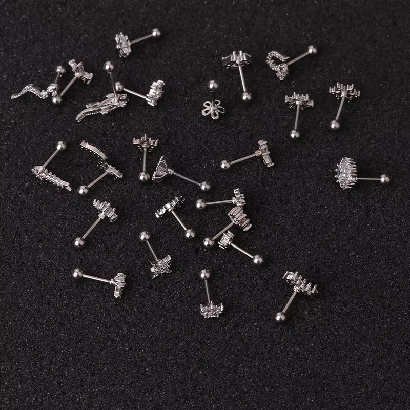Boucle d'oreille Helix en acier inoxydable