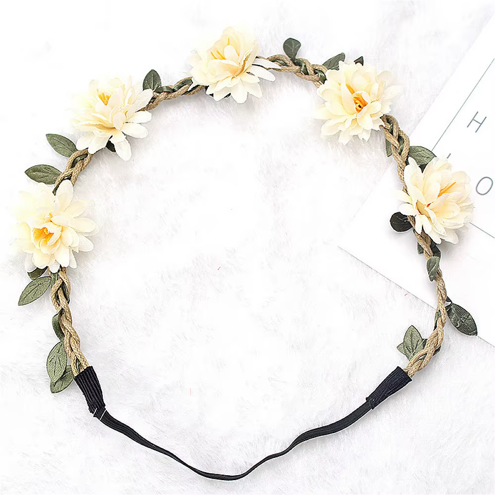 Bandeau de sauna à fleurs Boho pour femmes et filles