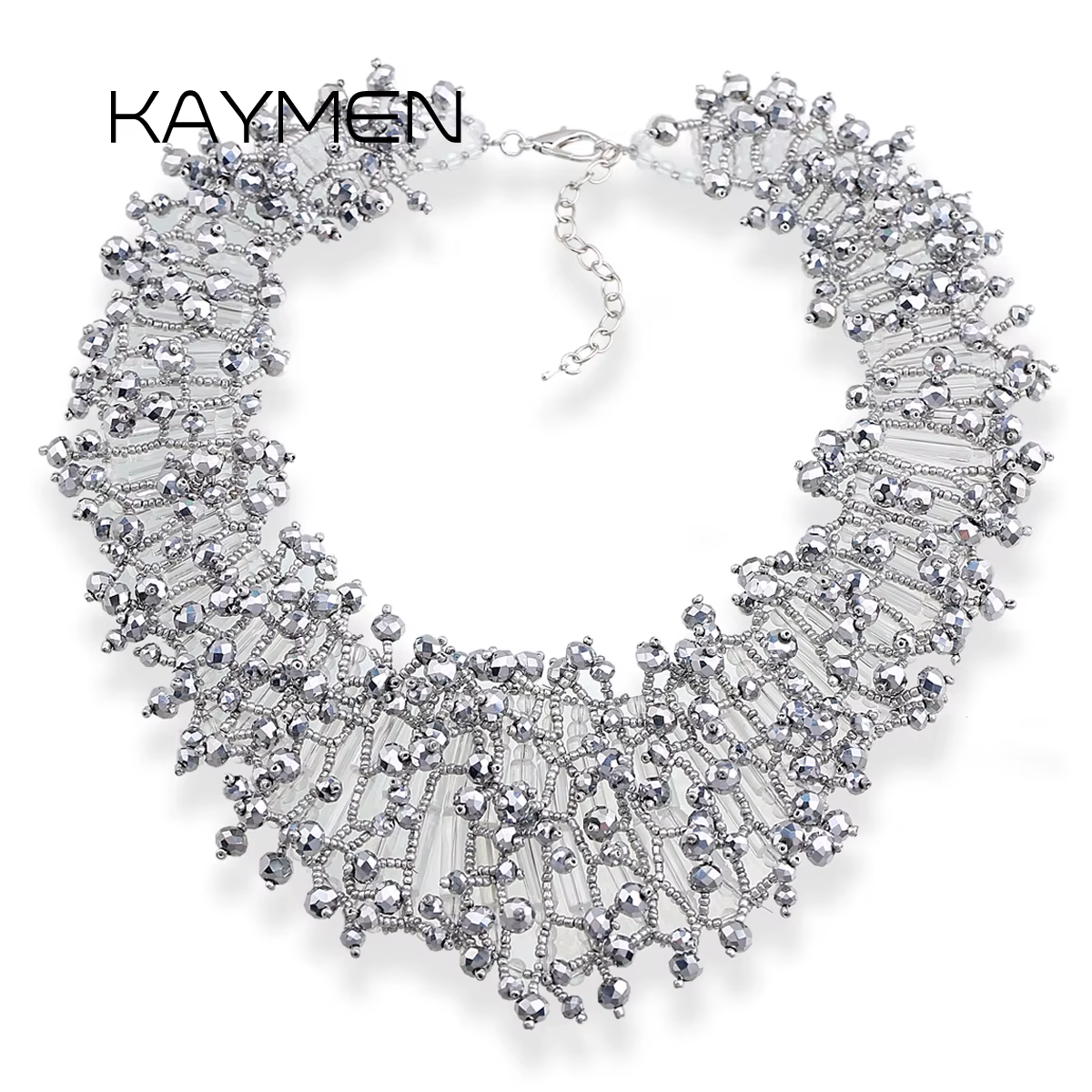 Ensemble de colliers de luxe en cristal