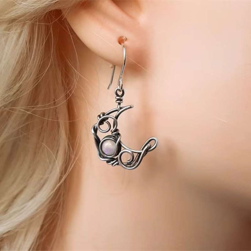 Boucles d'oreilles Bohème Soleil et Lune