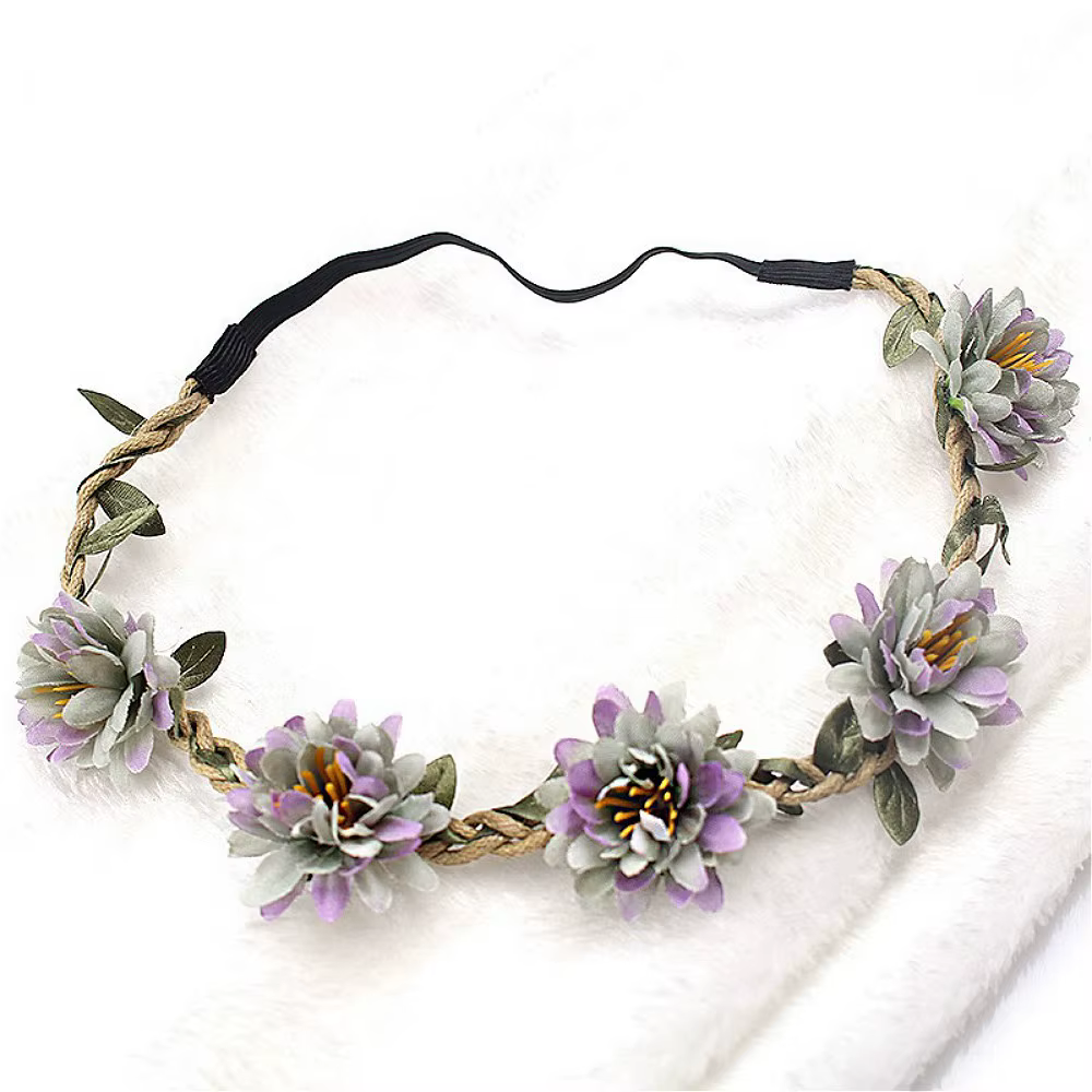 Bandeau de sauna à fleurs de mariage pour femmes et filles