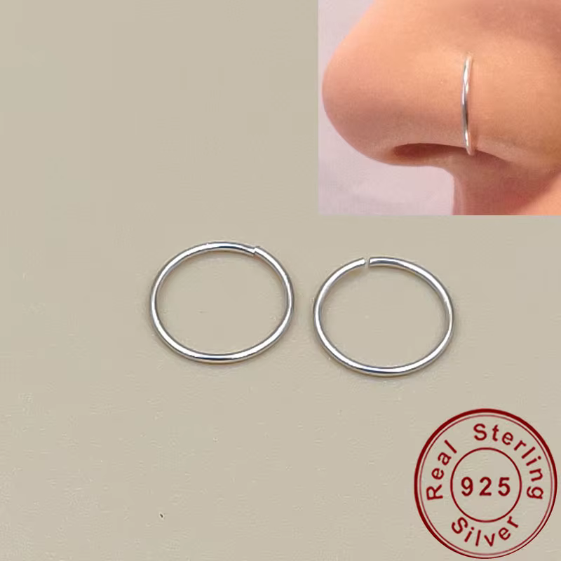 Anneau de nez en argent 925 pour femme