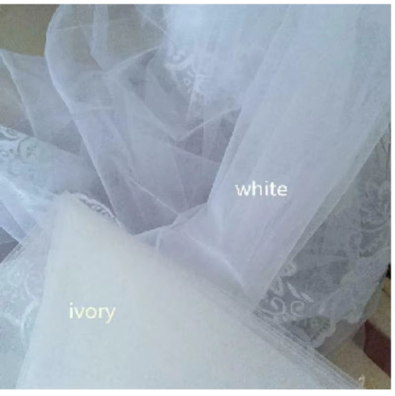 Voile de mariée en dentelle pleine longueur (3/4/5 mètres)