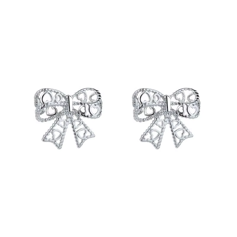 PANJBJ – boucles d'oreilles en forme de nœud pour femme et fille