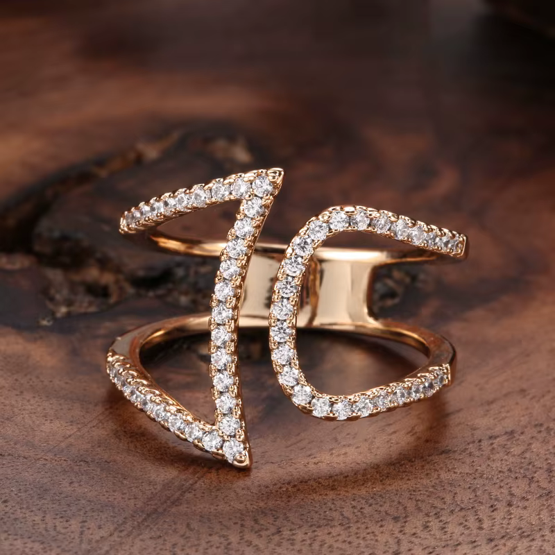 Kinel – bague en Zircon naturel pour femmes