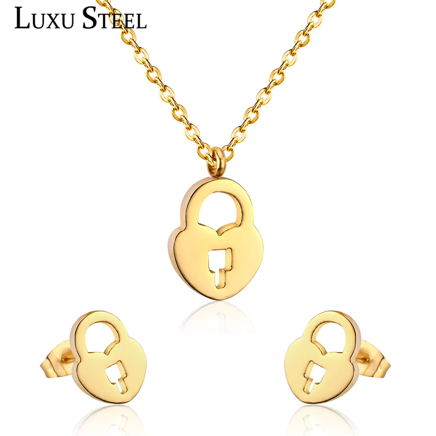 Ensemble Collier et Boucles d'Oreilles de Mariage
