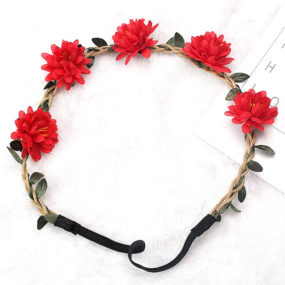 Bandeau de sauna à fleurs Boho pour femmes et filles