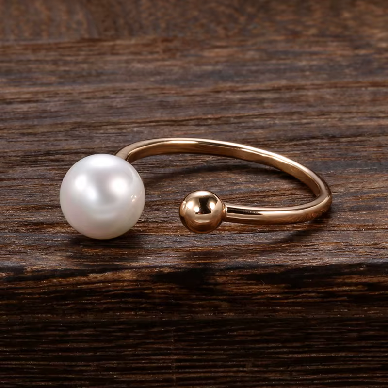 Kinel – bague en perles or Rose 2021