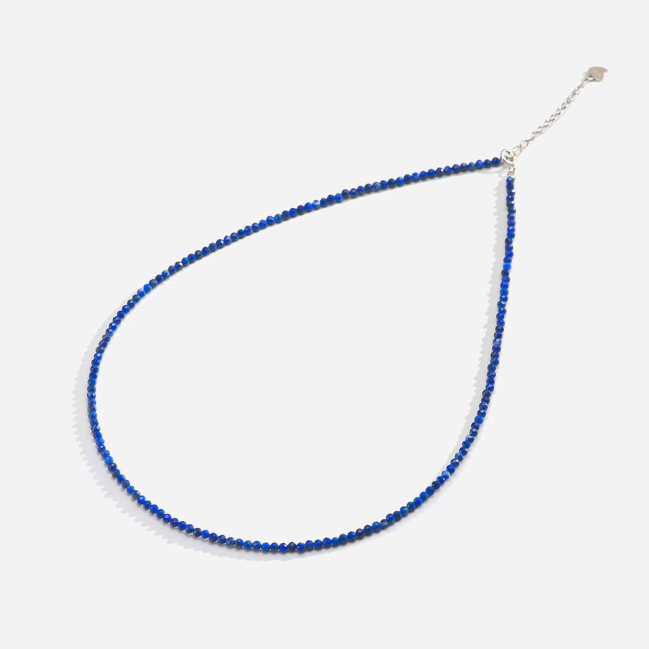 Collier en pierre naturelle Spinelle/Lapis Lazul/Amazonite/améthique/Tourmaline/améthyste Ketting 2MM argent 925 bijoux
