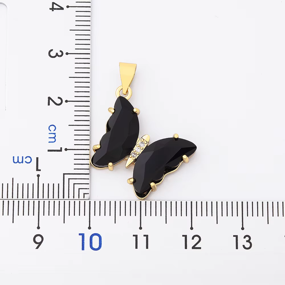 AIBEF – collier pendentif papillon coloré pour femmes