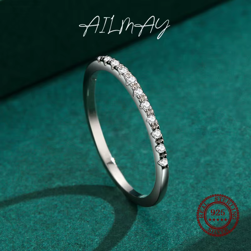 Ailmay – bague empilable en argent Sterling 925 véritable pour femmes