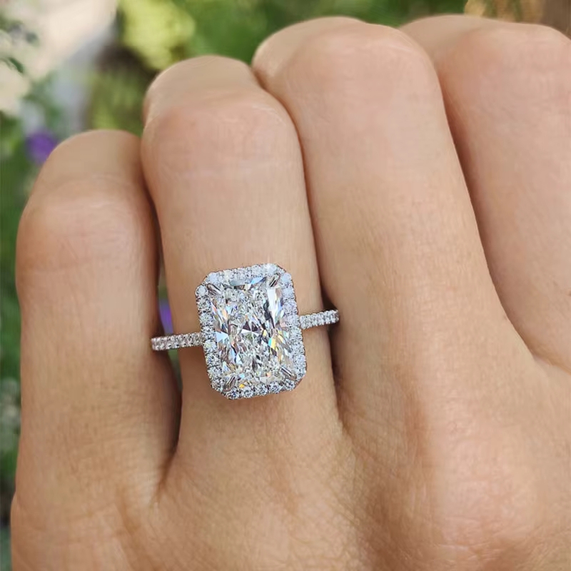 Huitan – bague rectangulaire en zircone cubique pour femmes