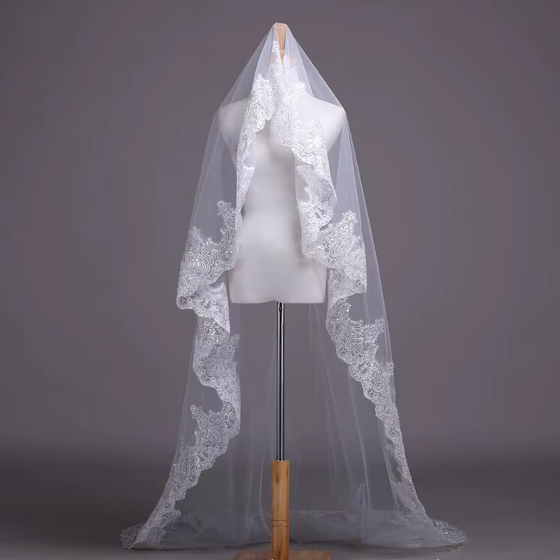 Veils De mariée cathédrale blanc/ivoire
