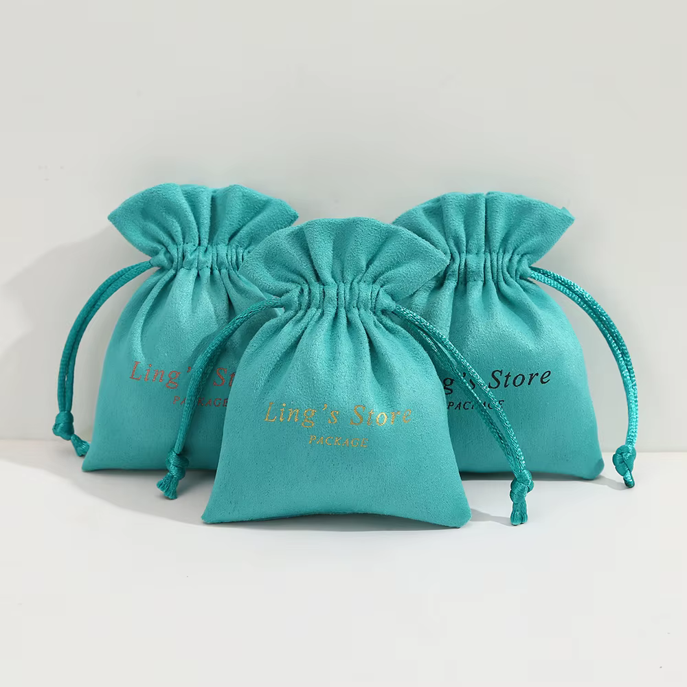 Pochettes cadeaux pour bijoux avec Logo imprimé personnalisé