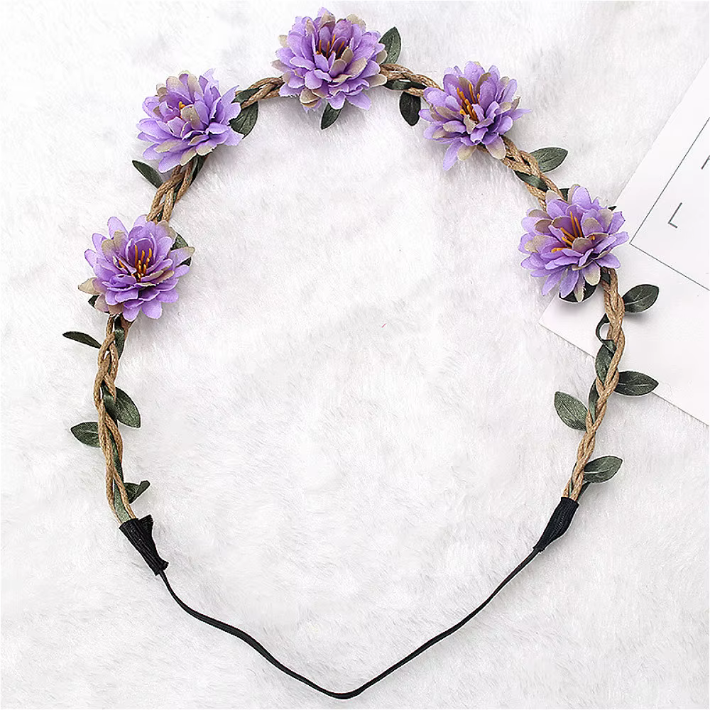 Bandeau de sauna à fleurs Boho pour femmes et filles