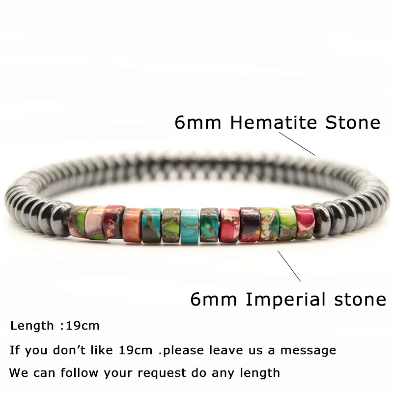Note – Bracelet en perles pour hommes