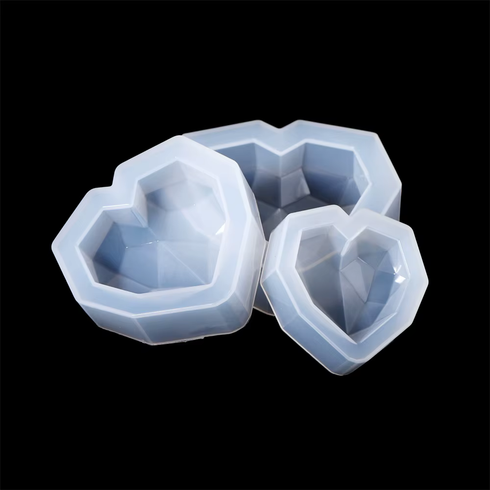 Moule en silicone 3D en forme de coeur