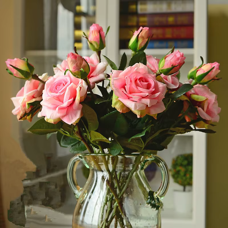 Décoration de mariage, fleurs artificielles de haute qualité
