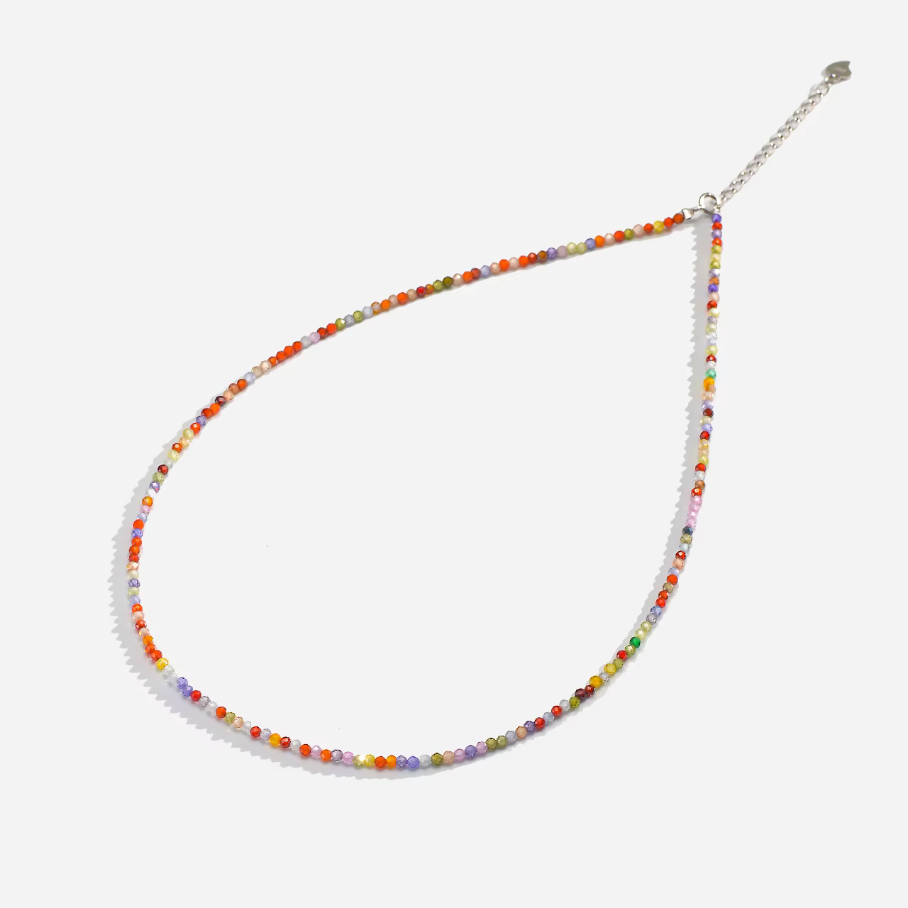 Collier en pierre naturelle Spinelle/Lapis Lazul/Amazonite/améthique/Tourmaline/améthyste Ketting 2MM argent 925 bijoux