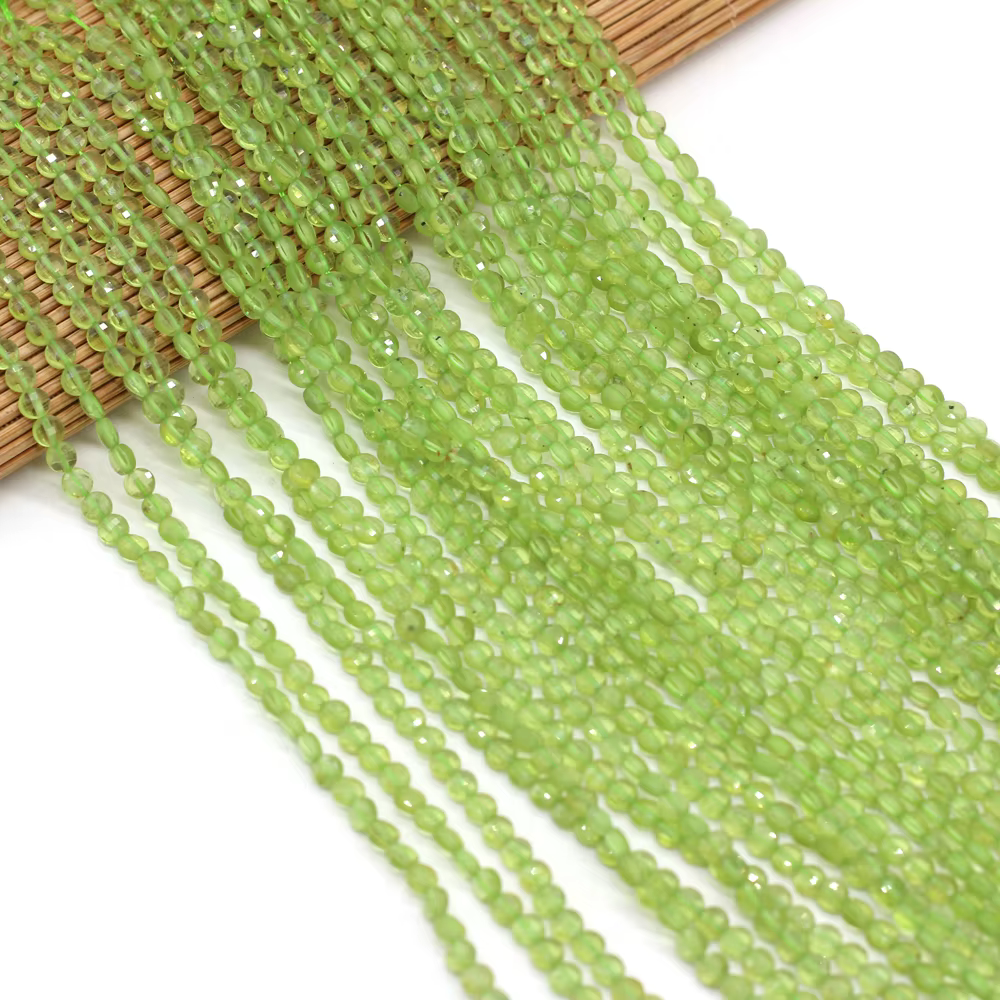 Olivine – perles en pierre Semi-précieuse naturelle