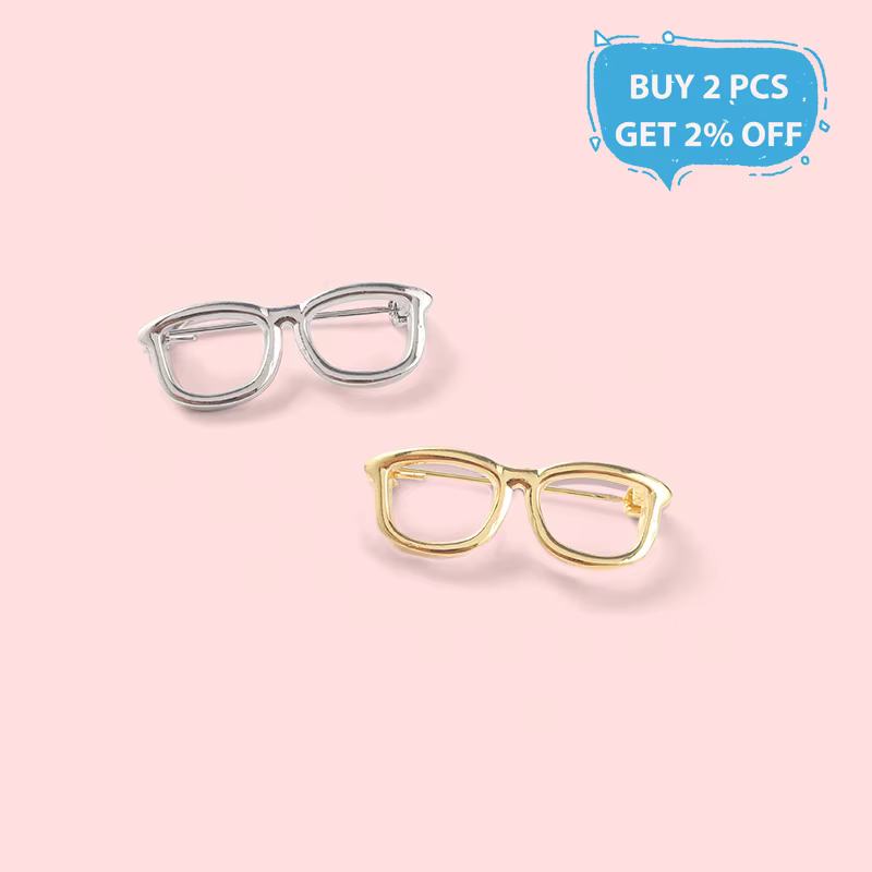 Épingles à lunettes créatives en émail