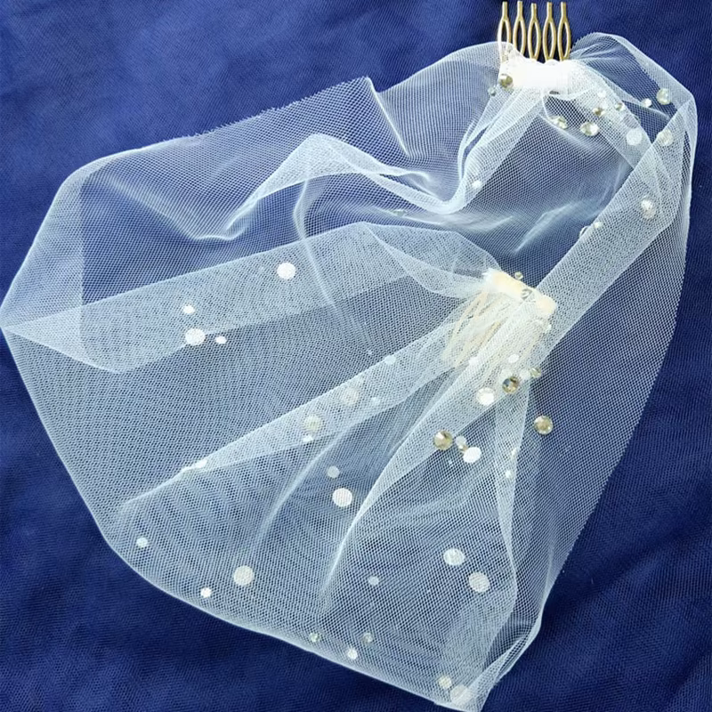 Voile de mariée rétro élégant