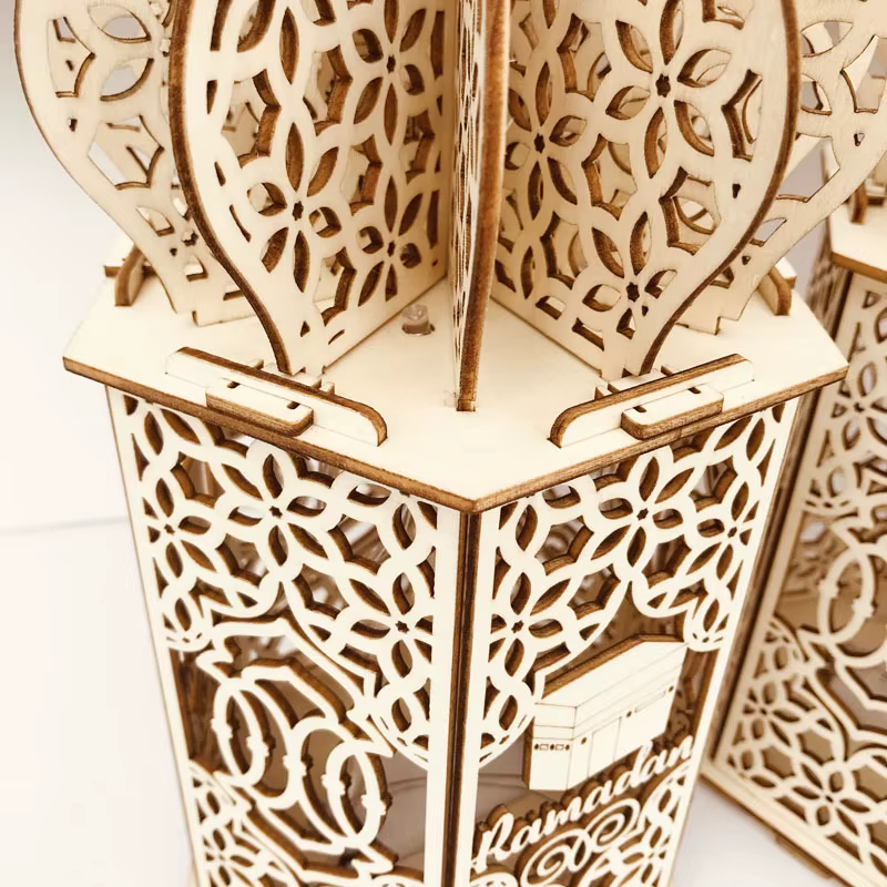 Lumières LED en bois pour la décoration de la maison