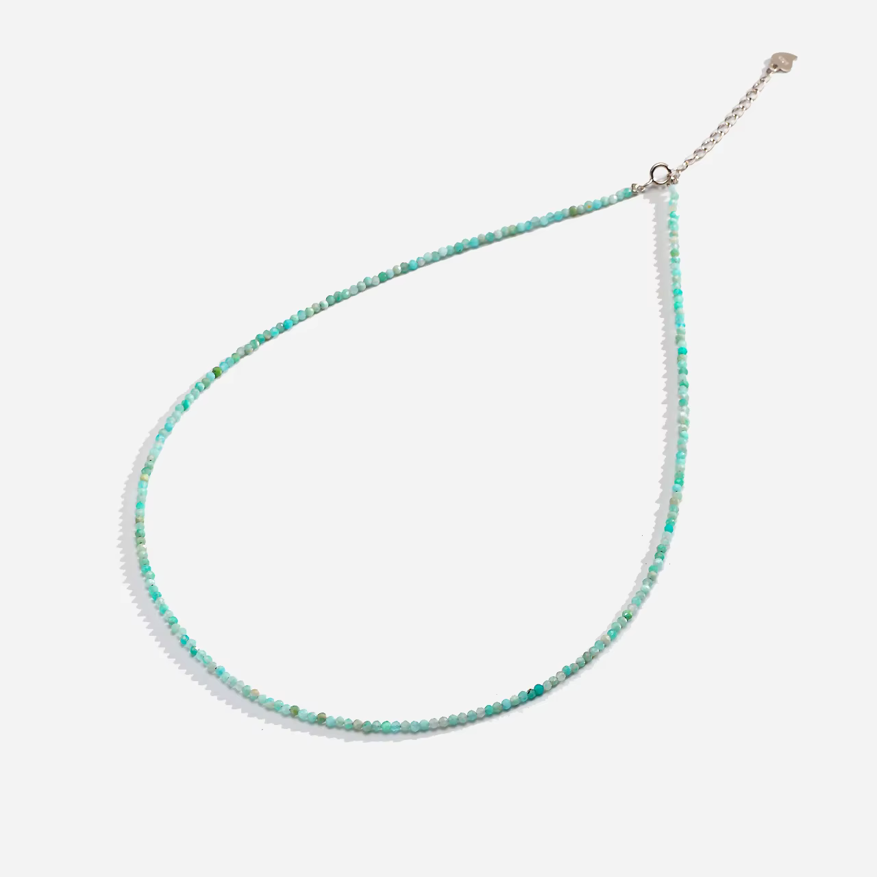 Collier en pierre naturelle Spinelle/Lapis Lazul/Amazonite/améthique/Tourmaline/améthyste Ketting 2MM argent 925 bijoux