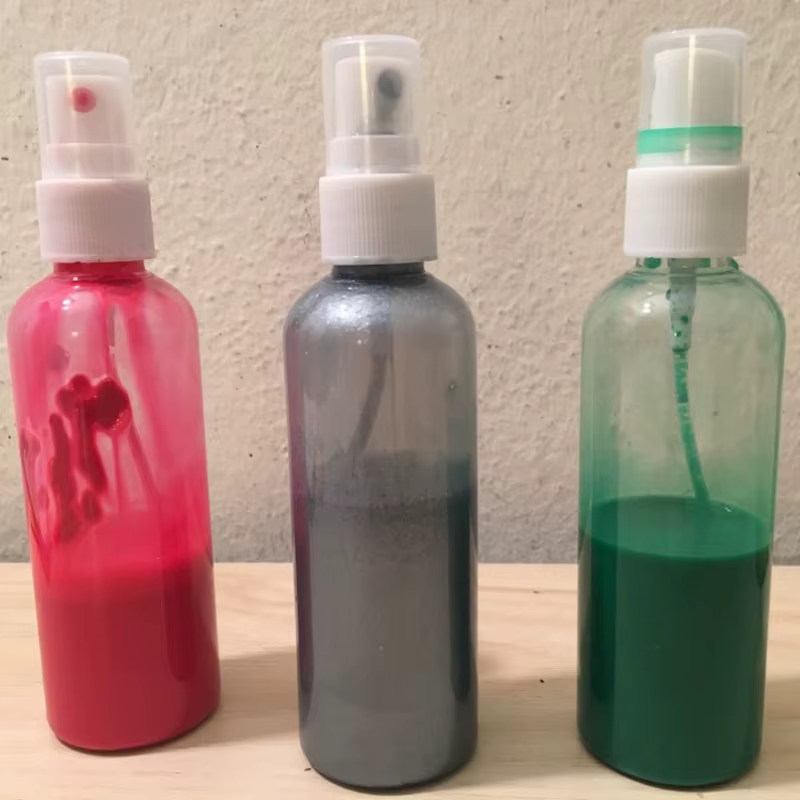 Flcopropriété pulvérisateur portable en plastique l'horloge transparent