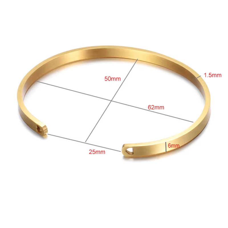 Bracelet personnalisé en acier inoxydable