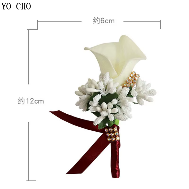 Broche Boutonnière Fleur Calla pour Femme