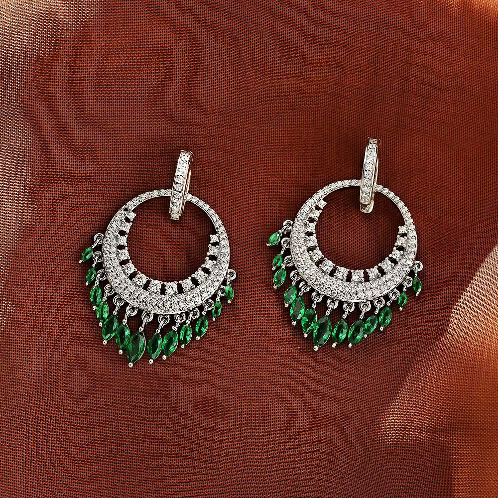 Wong Rain-Boucles d'oreilles créoles bohèmes en argent regardé 925