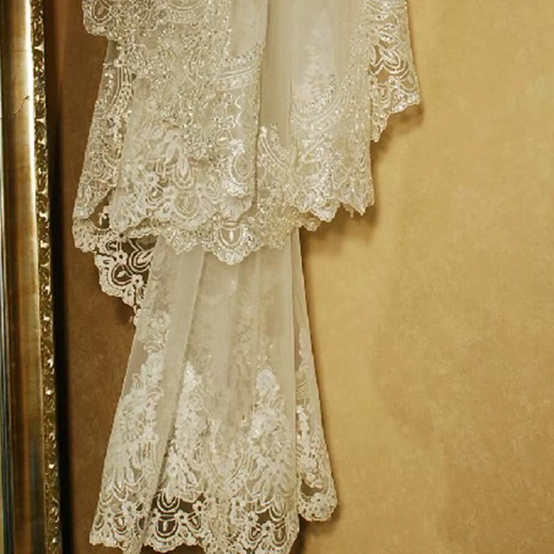 Veils De mariée cathédrale blanc/ivoire