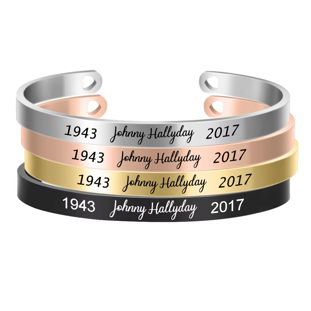 Bracelet personnalisé en acier inoxydable